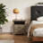 Rustic 22" W Bedside Table Nightstand With 2 Drawers, Open Shelf, Metal Handle Accent, Multi-Color Options-1636297664