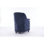 Chaises d'appoint rembourrées avec roulettes à 360 °, tissu chenille bleu foncé, ensemble de 2 pour salle à manger