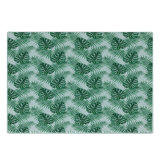 Ambesonne Leaf Tempered Glass Cutting Board Palm Mango Banana Tree Forest Green
