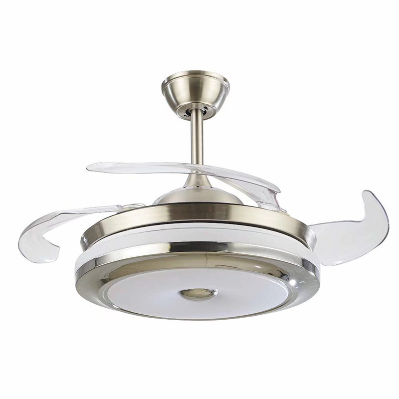Ventilateur de plafond à DEL 4 pales 42 po avec contrôle mural et ensemble d'éclairage inclus Tara-Lynn