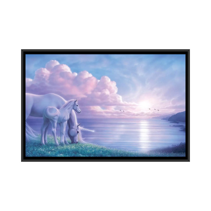 « paix sur la terre », impression sur toile, H 18 po x l 26 po x P 1,5 po, Toile avec cadre noir, Pas de tapis