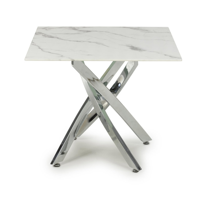 Ayeisha End Table, Chrome