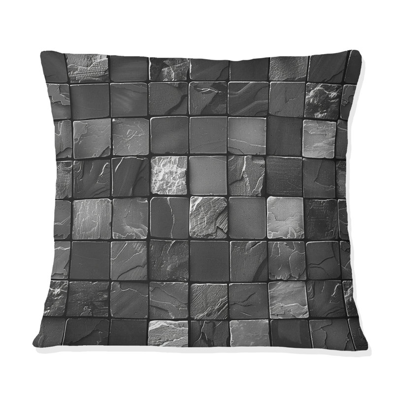 Aucun motif - coussin décoratif moderne, H 18 po x l 18 po