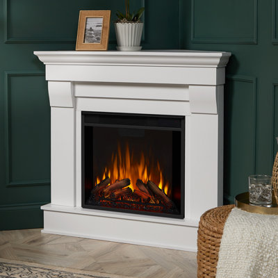 Chateau Corner Electric Fireplace with Mantel