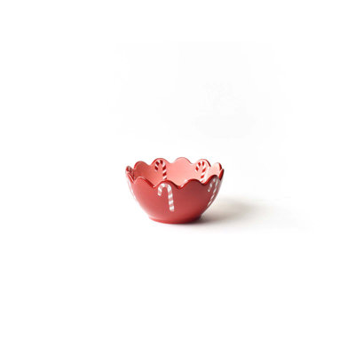 Candy Cane Scallop 11 Dinner Plate Pucker