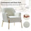 Chaise contemporaine Cleo de 26 po de largeur avec accoudoirs encastrés-1045556375