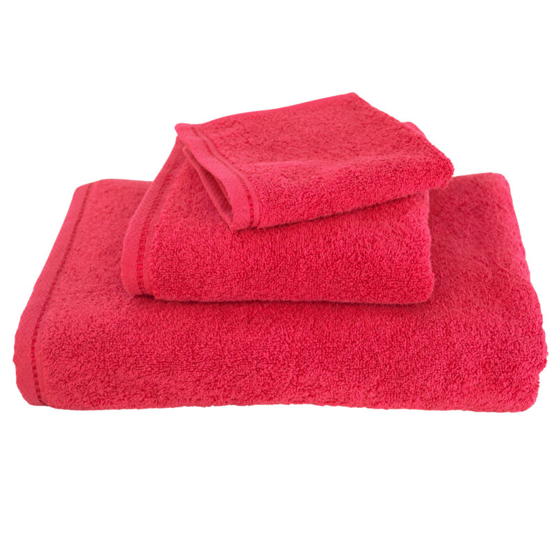 Diamond Bright - Cotton Towel Set, Bright Red