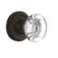Classic Rosette with Round Clear Crystal Door Knob-42097746-42097739