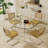5-Piece Round Glass Top Dining Set-2083640118-2083640115