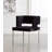 Seating Upholstered Solid Back Arm Chair in Black