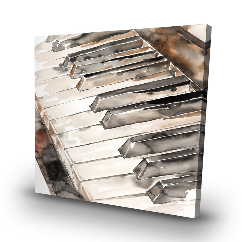 Piano - 32"x32" art on canvas