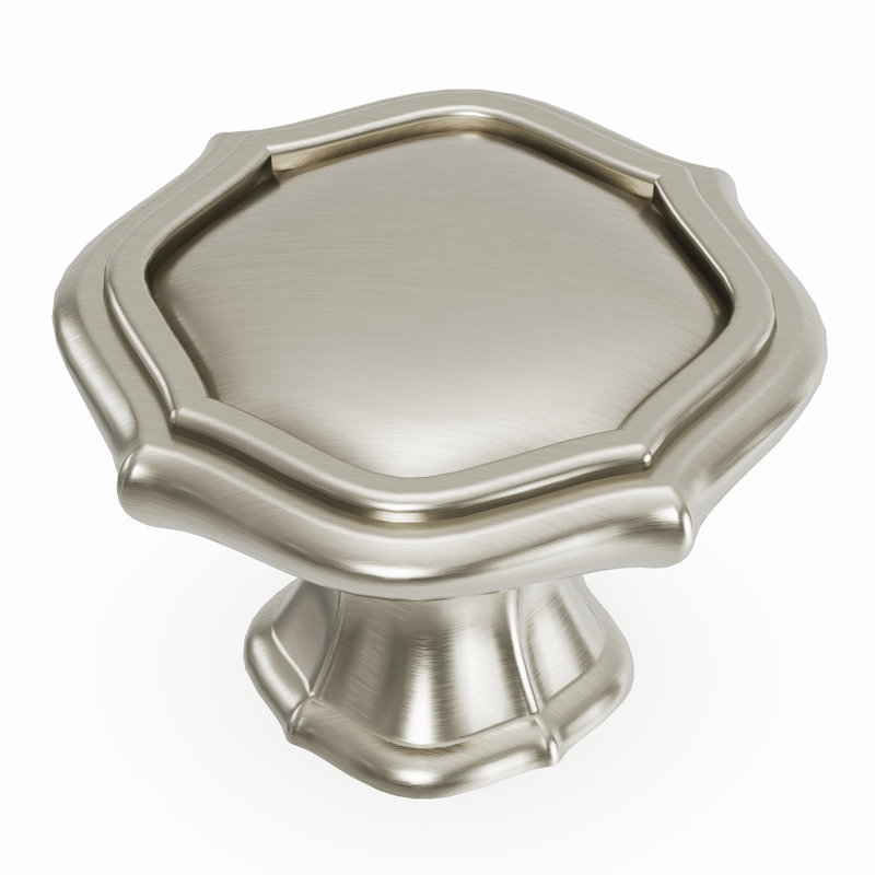 Trellis Collection Cabinet Knob, Satin Nickel