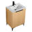 24'' Single Bathroom Vanity with Ceramic Top-1358539148
