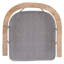 Chaise avec accoudoirs en coton Krissy