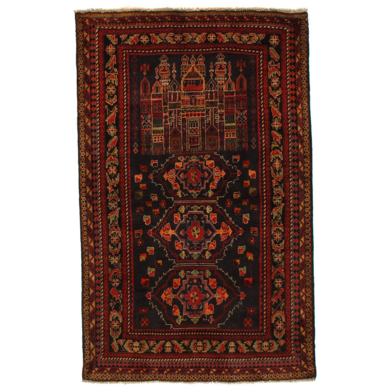 Luticia Wool Oriental Area Rug