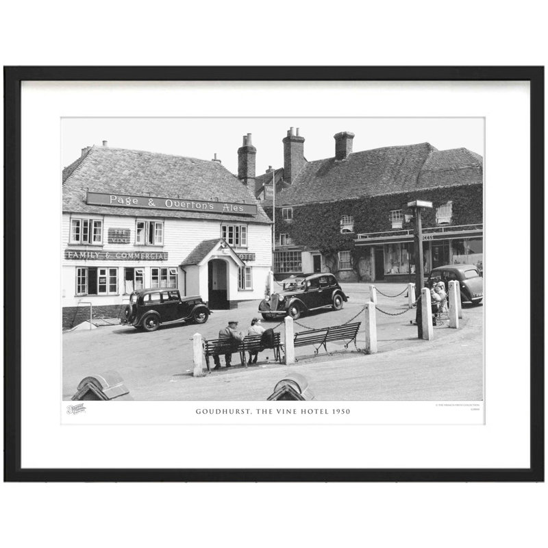 Goudhurst, The Vine Hotel 1950 - Single Picture Frame Print, 45cm H x 60cm W x 2.3cm D