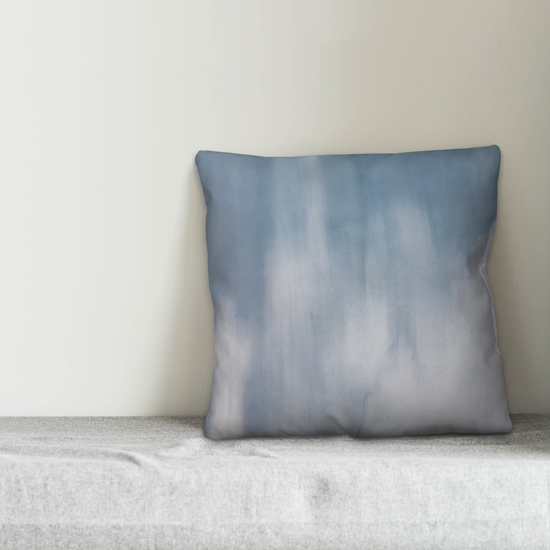  Abstract Mist Throw Pillow, 16" x 16"