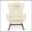 Chaise berçante, fauteuil oscillant rembourré Teddy