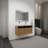 48" Bathroom Vanity With White Ceramic Art Sink, 4-Soft Close Door, Float Mounting Design, Plywood (Kd-Packing)-1421510244