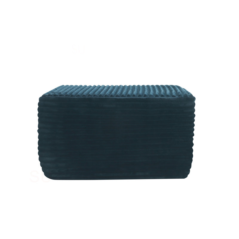 373-001/Ottoman//Plush, Black