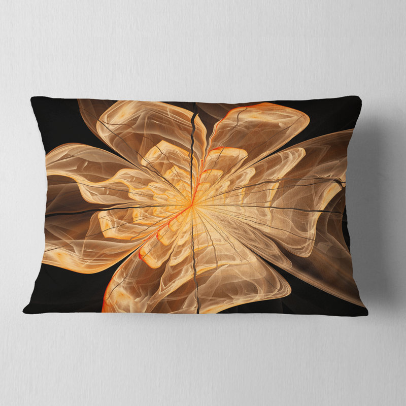 Coussin lombaire en fleur symétrique floral