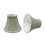 Abat-jour cloche en tissu en flanelle gris clair 5 "