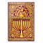 Art mural en verre Winston Porter «Hanukah Menorah On Magenta» par Andrea Strongwater-228290062