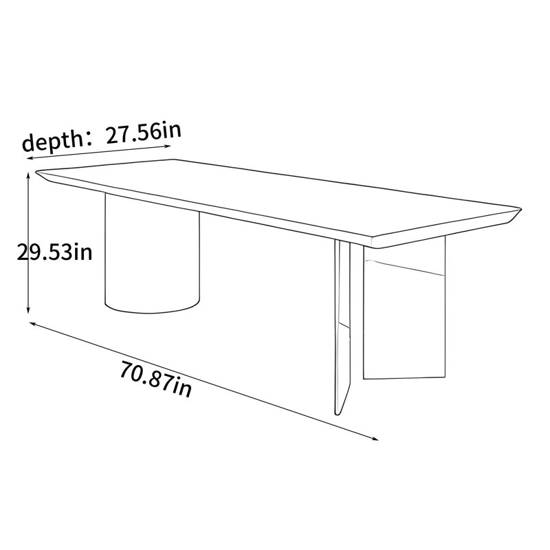 Paedyn, 29.53" H x 70.87" W x 27.56" D