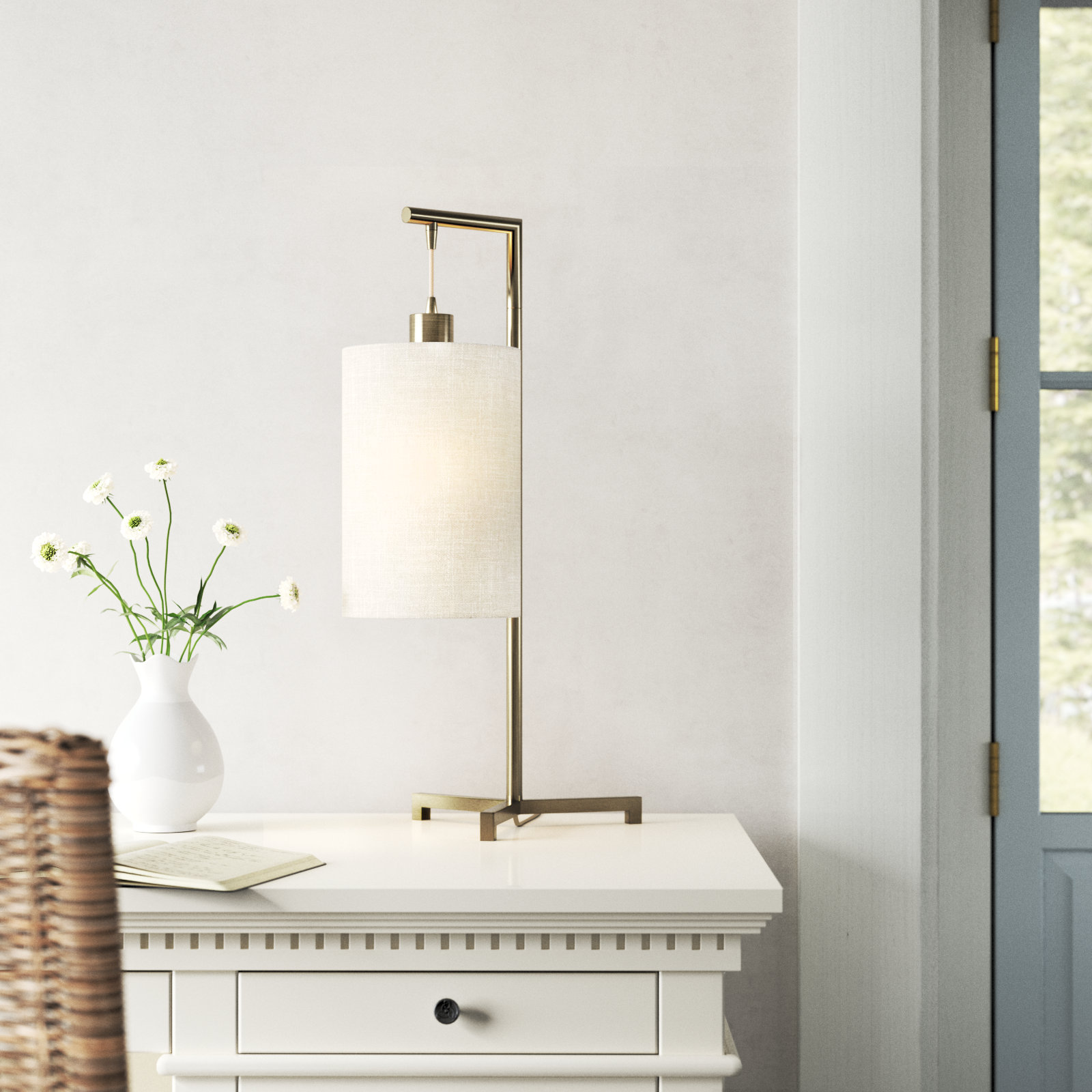 Valerie Metal Table Lamp, Brass