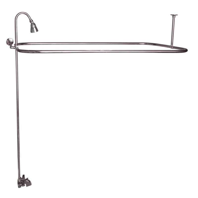 54'' x 30'' Soaking Cast Iron Bathtub, Polished Nickel