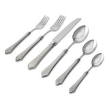 Violetta 6 Piece 18/10 Stainless Steel Flatware Set, Service for 1