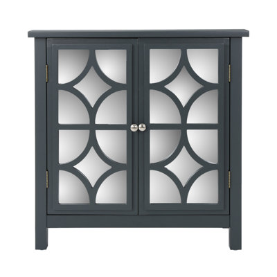 [Ship To Canada Only] Armoire à double porte en bois de sapin avec miroir