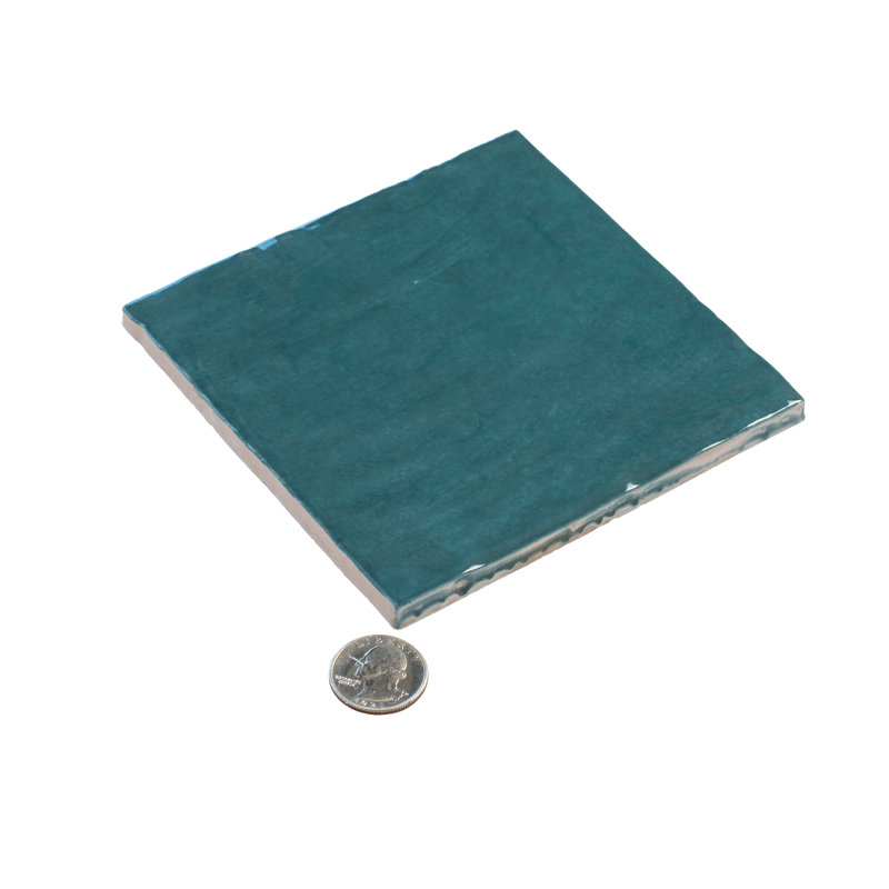 Carrelage imitation brique en céramique 5,2 po x 5,2 po, Vert