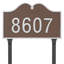 Hillsdale 1-Line Lawn Address Sign-1793108748