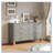 Modern Storage Cabinet with Metal Handles & Solid Wood Legs-1088124070