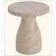 Table d'appoint légère en béton MGO, imitation marbre, résistante aux intempéries, idéale pour l'extérieur (terrasse, balcon, jardin, intérieur et extérieur), sans montage.-1523324307