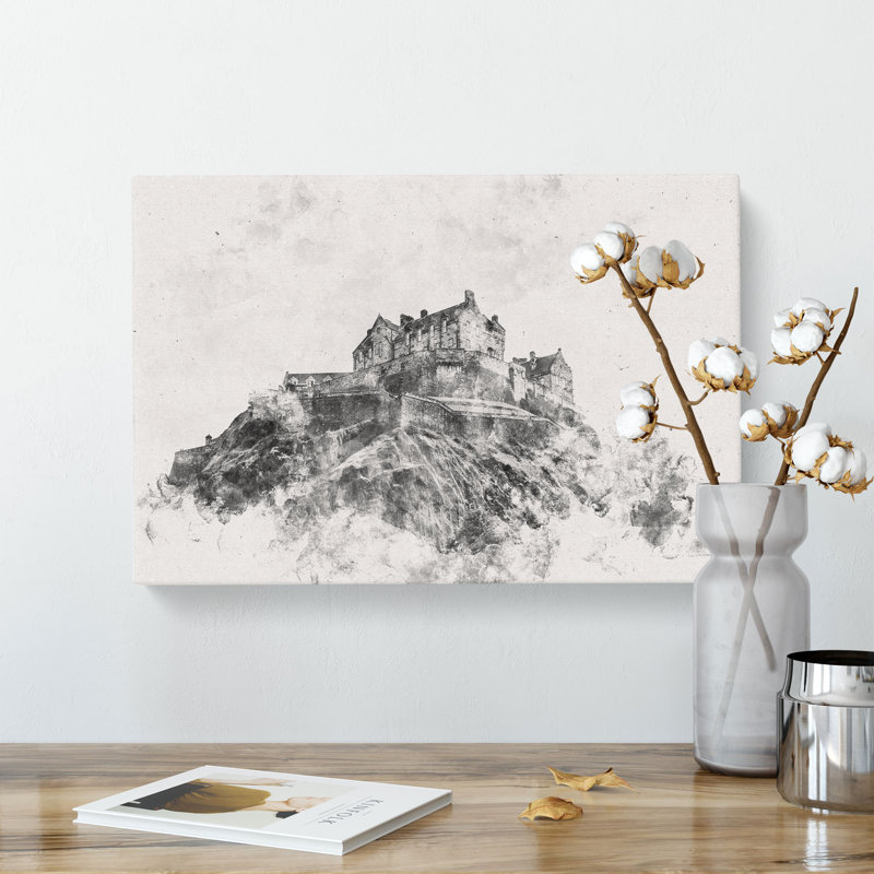 Edinburgh Castle In Scotland - Wrapped Canvas, 40cm H x 60cm W x 4cm D