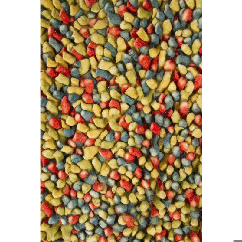 Kerre Wool Abstract Indoor Rug, Rectangle 2' x 3', Brown/Yellow