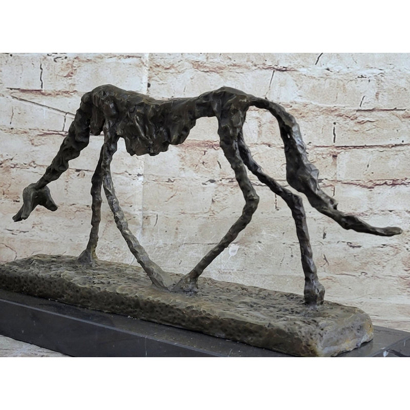Art moderne - Chien (1951) - Signé - Sculpture animalière en bronze