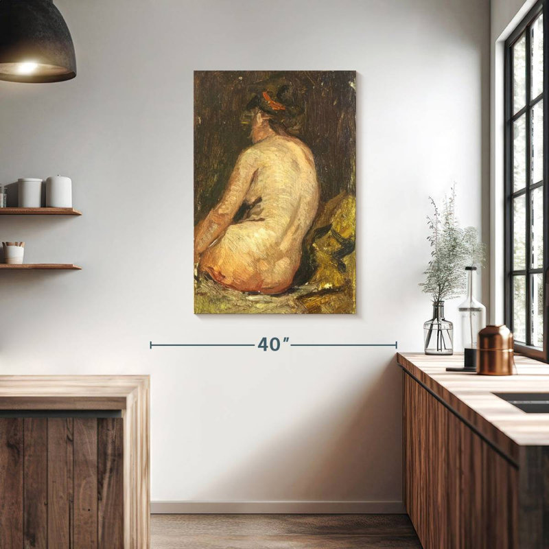 Leisha, nu féminin de dos, H 39 po x l 26 po