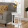 Moravian Oval End Table with Shelf