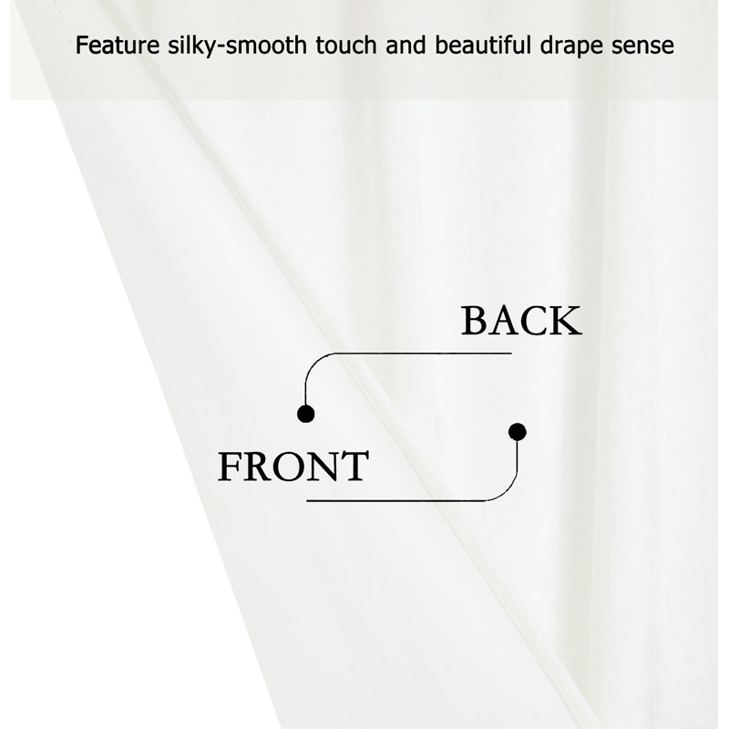 Cream White Velvet Room-Darkening Window Panels, 100 x 72