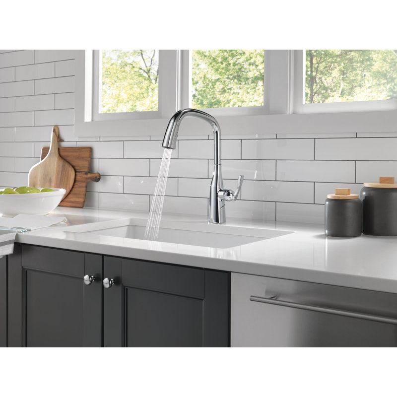 Stryke Pull Down Single Handle Kitchen Faucet, Chrome