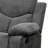 Gray Chenille Sofa W/ Drop Down Table
