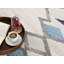 Tapis de couloir bleu et ivoire Strathearn Southwestern-767357989