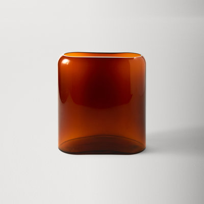 Layers 10.87'' Handmade Lead Free Crystal Table Vase