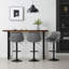 Paynter Swivel Upholstered Adjustable Height Counter Stool with Metal Frame-1519342152