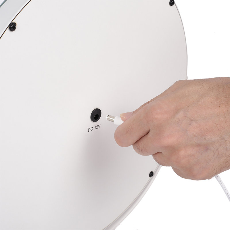 Metal Round Floor Mirror