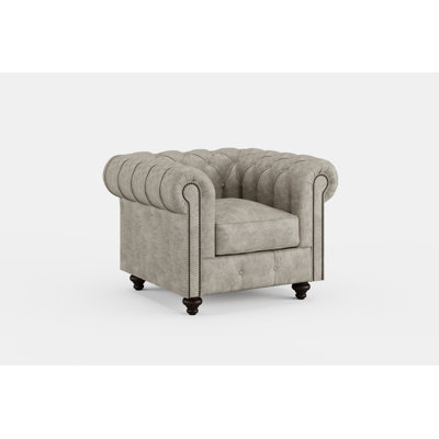 Chesterfield Chair 1 Seater Textured Luxe Velvet