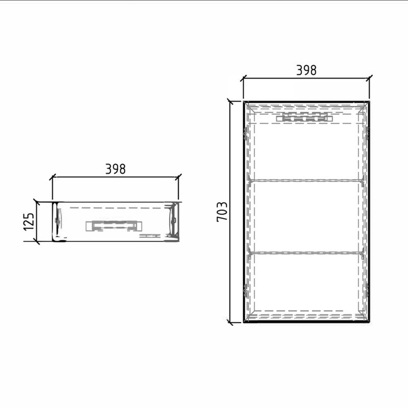 Bridge Metal Bathroom Cabinet